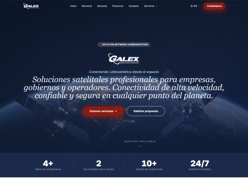 Galex Solution — Diseño web tecnológico