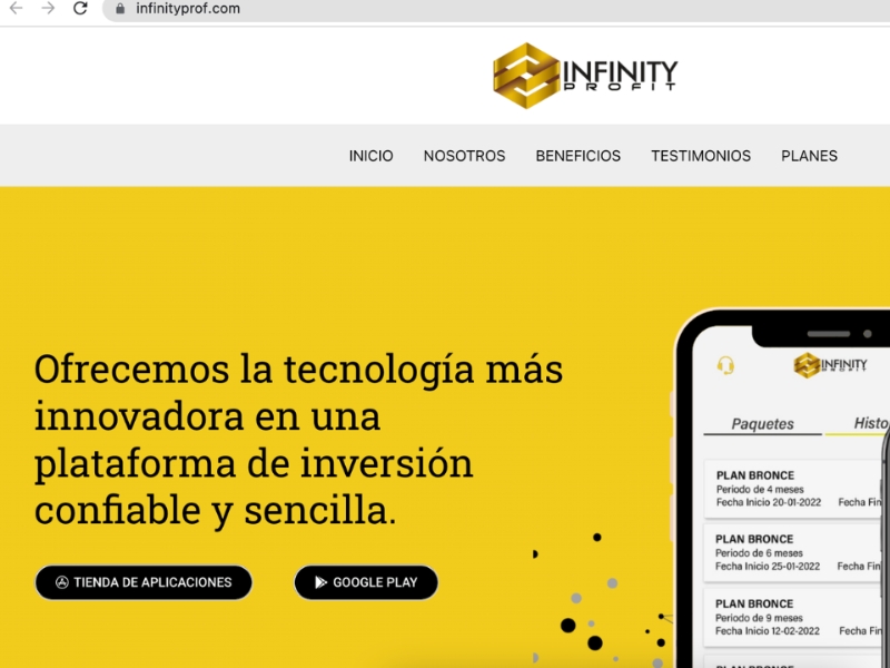 Infinity Profit — App de inversiones