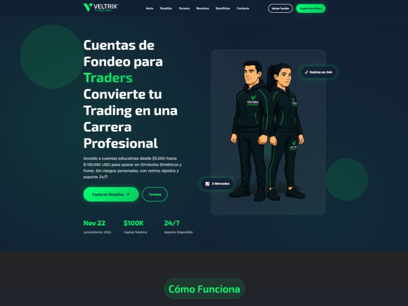 Veltrix Funding — Plataforma fintech